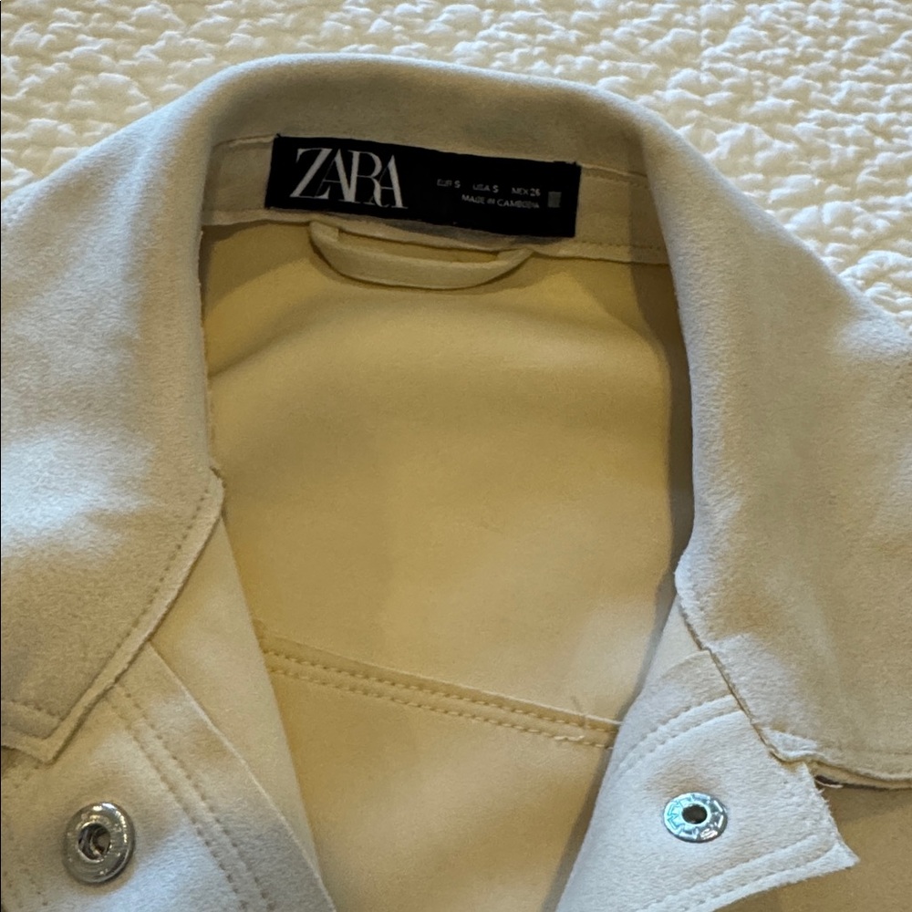 Zara Cream Belted Jacket - Picture 6 of 6